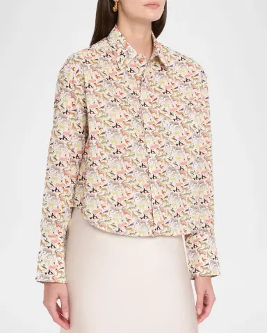 Cissa Animals Belle Button-Front Shirt | Thumbnail 4