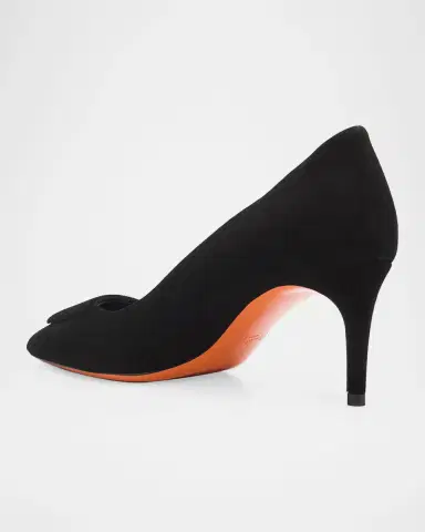 Santoni 65mm Suede Pointed-Toe Pumps | Thumbnail 4 Santoni 65mm Suede Pointed-Toe Pumps | Thumbnail 4