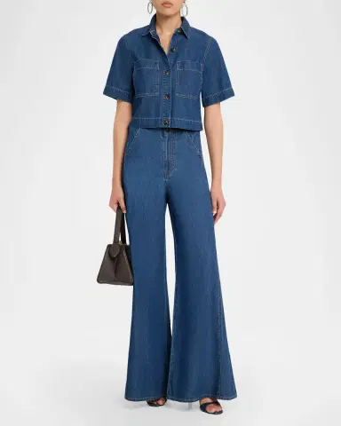 Veronica Beard Digby Denim Pants | Thumbnail 2 Veronica Beard Digby Denim Pants | Thumbnail 2