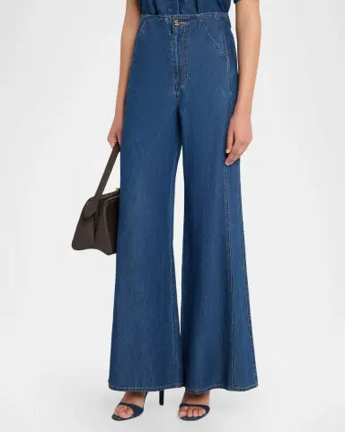 Veronica Beard Digby Denim Pants | Thumbnail 4 Veronica Beard Digby Denim Pants | Thumbnail 4