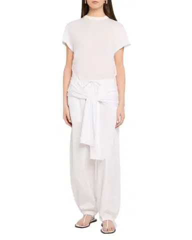 TOTEME Drawstring Cotton Balloon Pants | Thumbnail 1 TOTEME Drawstring Cotton Balloon Pants | Thumbnail 1