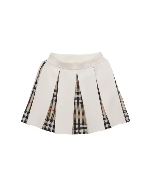 Kid 's Pleated Check Wool-Blend Skirt, Size 12M-3