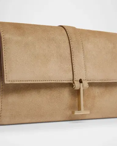 Tom Ford Suede Hanging T Crossbody Wallet | Thumbnail 6 Tom Ford Suede Hanging T Crossbody Wallet | Thumbnail 6