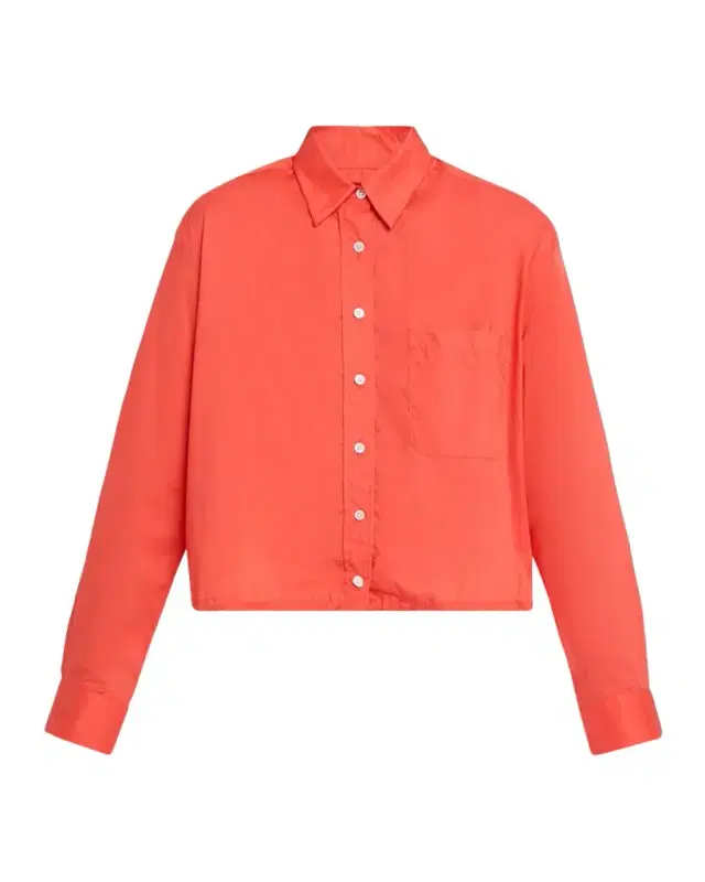 Cotton Button-Front Shirt