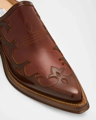 Gabriela Hearst Temperance Leather Western Mules | Thumbnail 4
