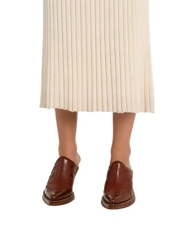 Gabriela Hearst Temperance Leather Western Mules