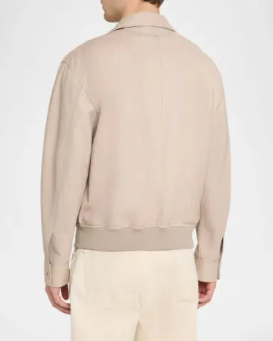 Frame Men's Leather Bomber Jacket | Thumbnail 3