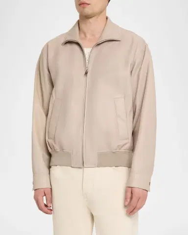 Frame Men's Leather Bomber Jacket | Thumbnail 4