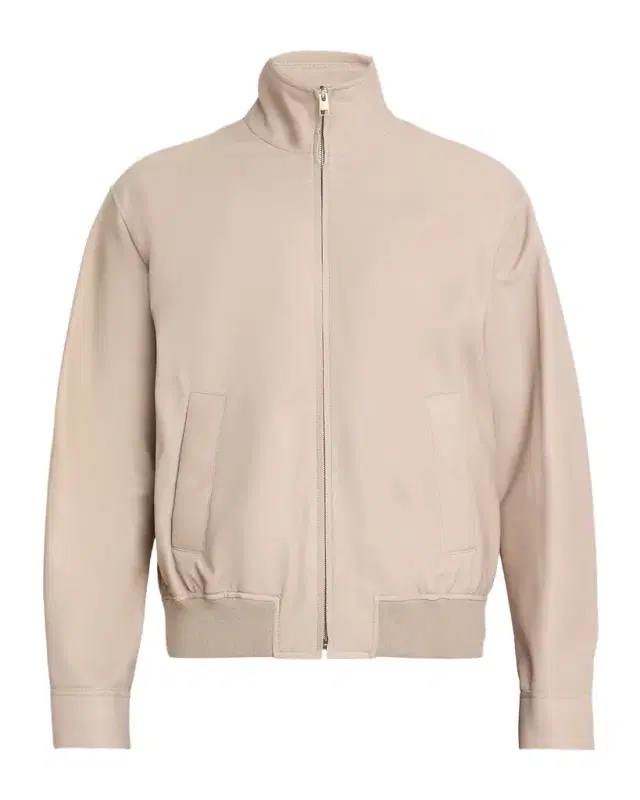 Men 's Leather Bomber Jacket