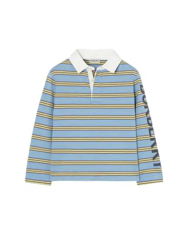 Burberry Boy 's Burnell Striped Cotton Rugby Shirt, Size 4-14