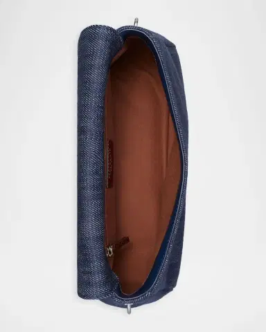 Tory Burch Charlie Denim Shoulder Bag | Thumbnail 4