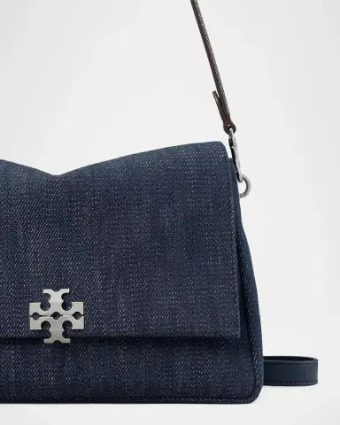 Tory Burch Charlie Denim Shoulder Bag | Thumbnail 6