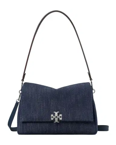 Tory Burch Charlie Denim Shoulder Bag | Thumbnail 1