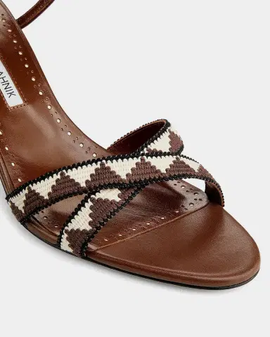 Manolo Blahnik 70mm Popeyana Leather Ankle-Strap Sandals | Thumbnail 2 Manolo Blahnik 70mm Popeyana Leather Ankle-Strap Sandals | Thumbnail 2