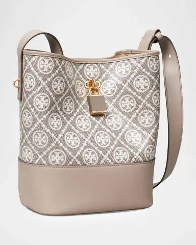 Tory Burch T Monogram Canvas Lock Bucket Bag | Thumbnail 3
