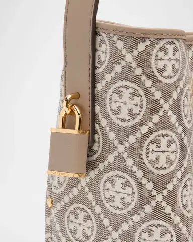 Tory Burch T Monogram Canvas Lock Bucket Bag | Thumbnail 5