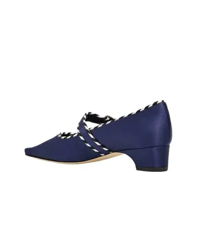Manolo Blahnik 30mm Zaera Satin Mary Jane Pumps | Thumbnail 1