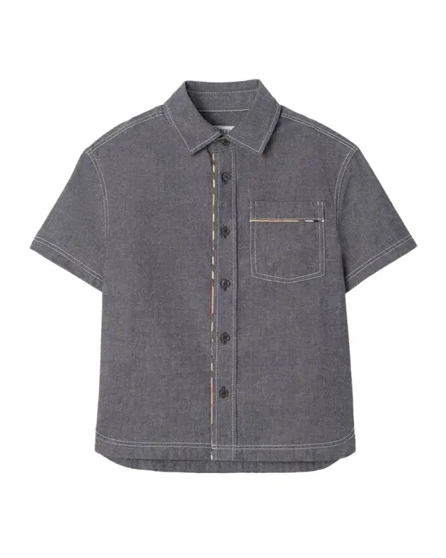 Burberry Boy 's Angelo Check-Trim Cotton Shirt, Size 4-
