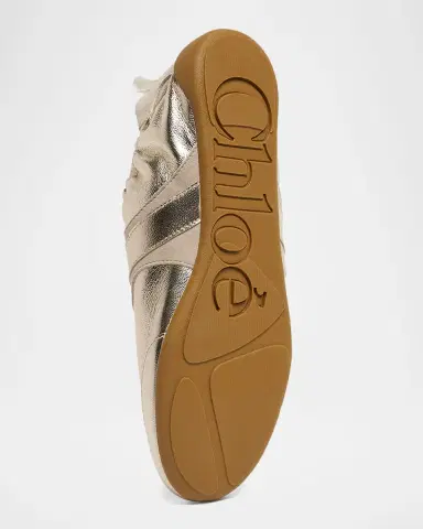 Chloe Kick Mixed Leather Low-Top Sneakers | Thumbnail 3 Chloe Kick Mixed Leather Low-Top Sneakers | Thumbnail 3