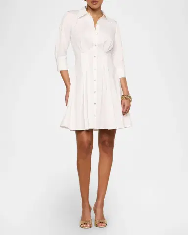 L'Agence Journi Pintucked Shirtdress | Thumbnail 4 L'Agence Journi Pintucked Shirtdress | Thumbnail 4