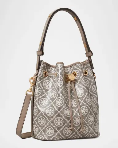 Tory Burch T Monogram Coated Canvas Bucket Bag | Thumbnail 3
