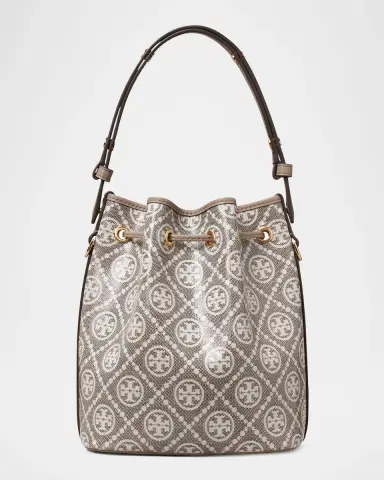 Tory Burch T Monogram Coated Canvas Bucket Bag | Thumbnail 7