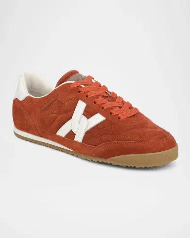 Veronica Beard Natalia Mixed Leather Low-Top Sneakers | Thumbnail 2