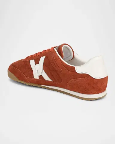 Veronica Beard Natalia Mixed Leather Low-Top Sneakers | Thumbnail 3