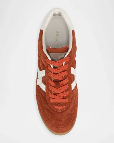 Veronica Beard Natalia Mixed Leather Low-Top Sneakers | Thumbnail 5