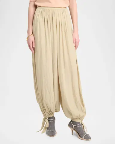Chloé Balloon Trousers with Tie Details | Thumbnail 3 Chloé Balloon Trousers with Tie Details | Thumbnail 3