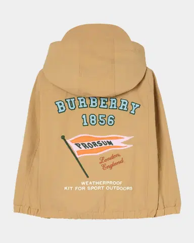 Burberry Boy's Jonas Flag Nylon Hooded Jacket | Thumbnail 2