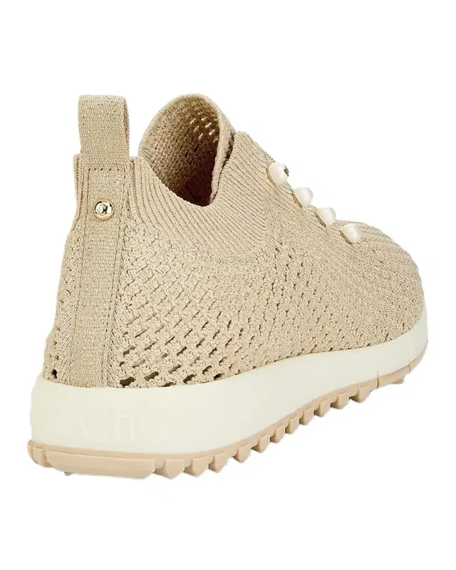Veles Crochet-Knit Low-Top Trainers
