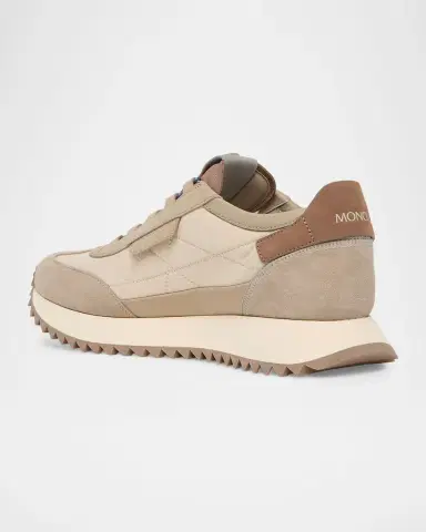 Moncler Men's Pacey2 Suede and Nubuck Low-Top Sneakers | Thumbnail 4