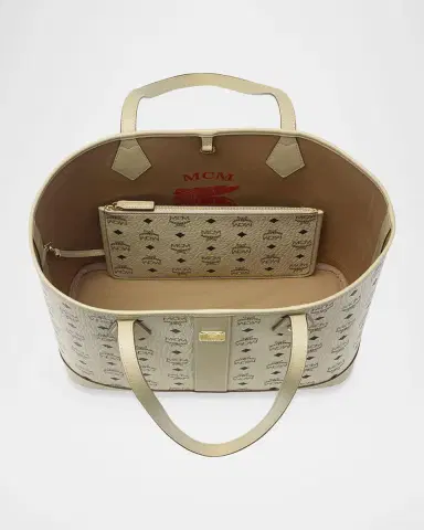 MCM Liz Medium Visetos Shopper Tote Bag | Thumbnail 3 MCM Liz Medium Visetos Shopper Tote Bag | Thumbnail 3