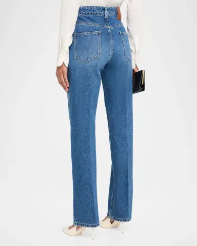 Victoria Beckham Julia High-Rise Straight-Leg Jeans | Thumbnail 2 Victoria Beckham Julia High-Rise Straight-Leg Jeans | Thumbnail 2