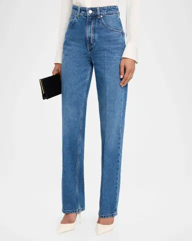 Victoria Beckham Julia High-Rise Straight-Leg Jeans | Thumbnail 3 Victoria Beckham Julia High-Rise Straight-Leg Jeans | Thumbnail 3