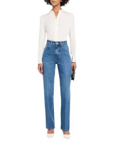 Victoria Beckham Julia High-Rise Straight-Leg Jeans | Thumbnail 1 Victoria Beckham Julia High-Rise Straight-Leg Jeans | Thumbnail 1