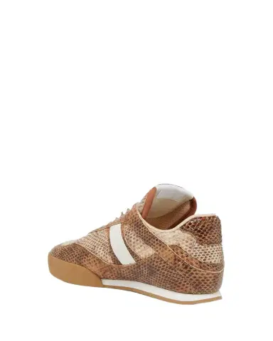 Chloé Kick Snake-Embossed Leather Low-Top Sneakers | Thumbnail 1 Chloé Kick Snake-Embossed Leather Low-Top Sneakers | Thumbnail 1