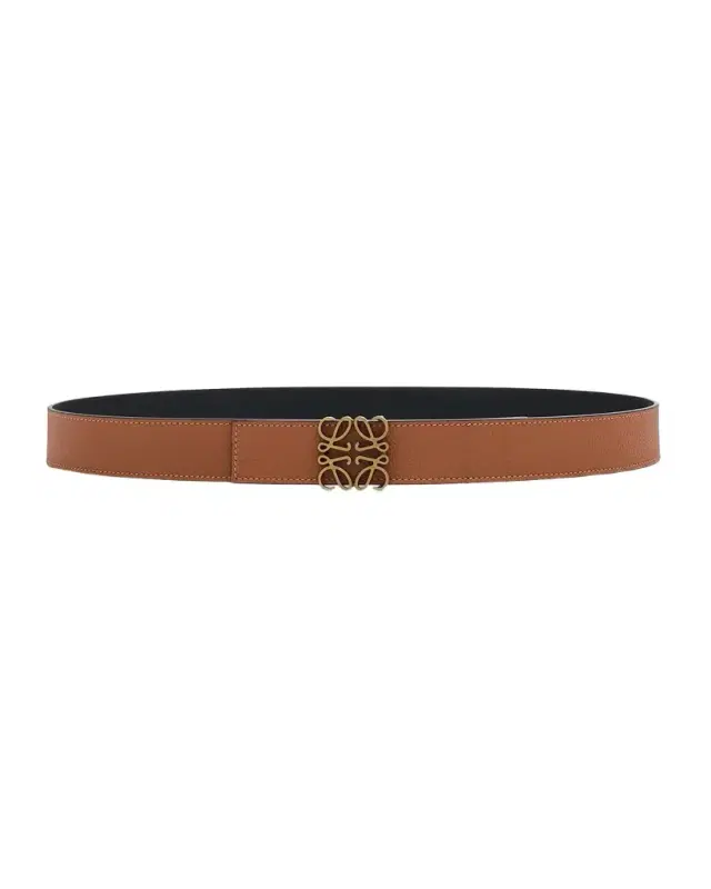 Loewe Men 's Reversible Anagram Leather Belt
