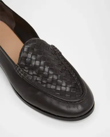 Bottega Veneta Men's Silenzio Intrecciato Napa Leather Loafers | Thumbnail 4 Bottega Veneta Men's Silenzio Intrecciato Napa Leather Loafers | Thumbnail 4