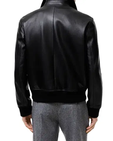 Burberry Men's Bloomsbury EKD Full-Zip Leather Jacket | Thumbnail 1 Burberry Men's Bloomsbury EKD Full-Zip Leather Jacket | Thumbnail 1