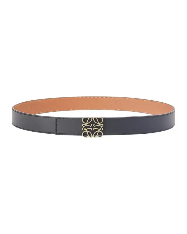 Loewe Men 's Reversible Anagram Leather Belt