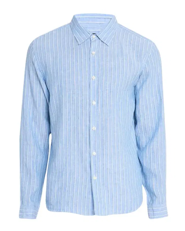 Theory Men 's Irving Grid Check Linen Shirt