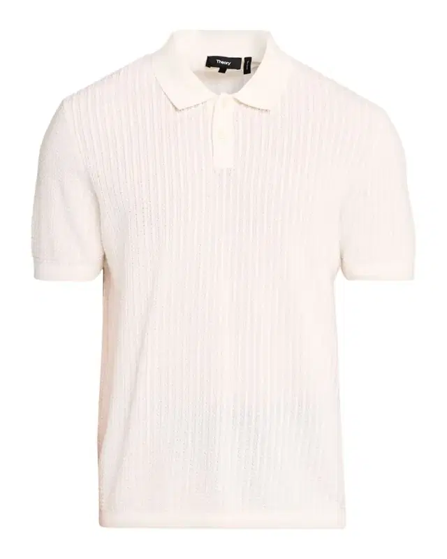Theory Men 's Cotton Cable Knit Polo Shirt