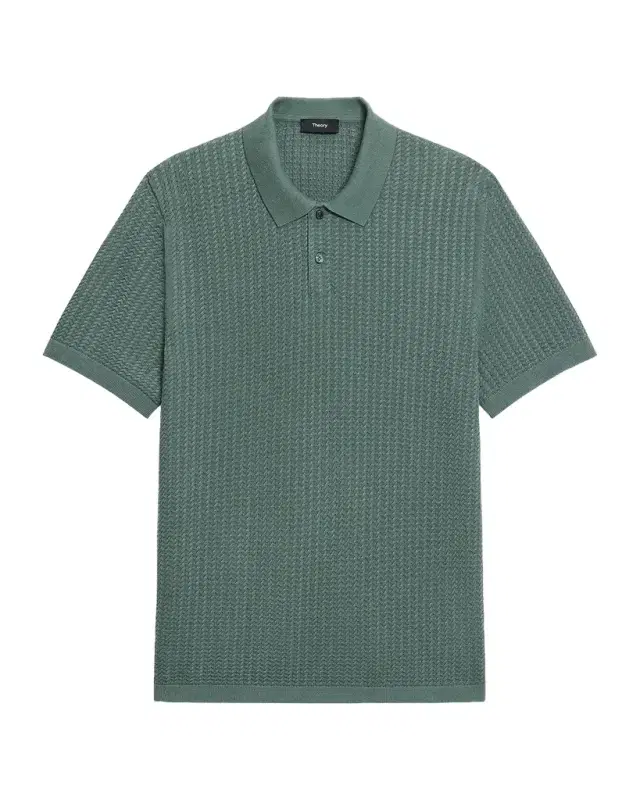 Theory Men 's Cotton Cable Knit Polo Shirt