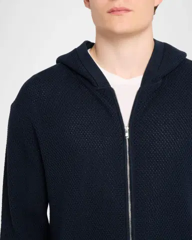 Theory Men's Mhylo Cotton Knit Full-Zip Hoodie | Thumbnail 5