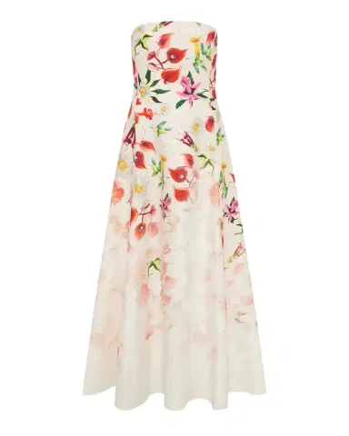 Gabriela Hearst Alessia Strapless Linen Dress | Thumbnail 1