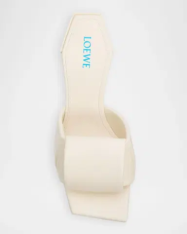 Loewe 85mm Origami Leather Slide Sandals | Thumbnail 5