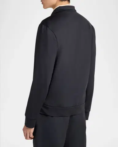 Moncler Men's Stand-Collar Technical Jersey Sweatshirt | Thumbnail 3 Moncler Men's Stand-Collar Technical Jersey Sweatshirt | Thumbnail 3