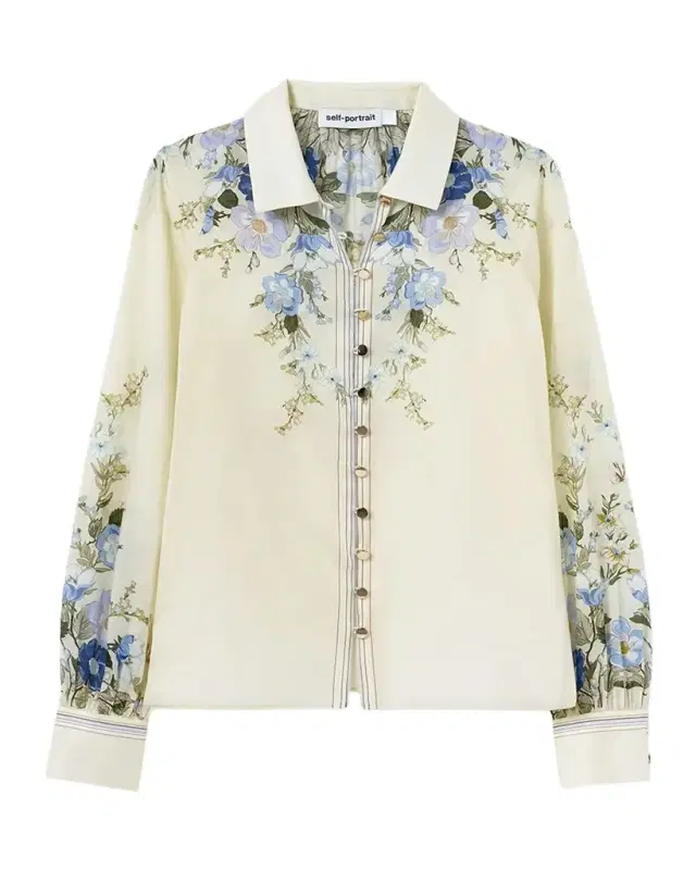 Self-Portrait Floral Organza Blouse
